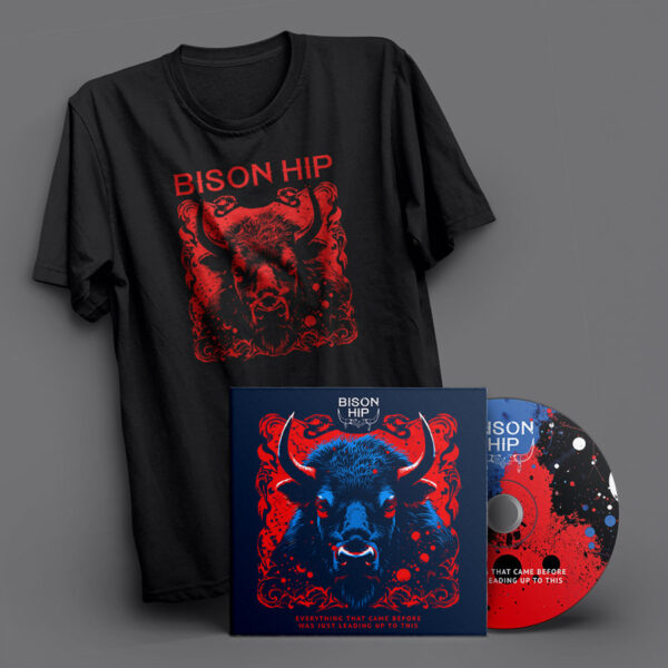 Bison Hip Everything Red T-shirt + Everything Album Bundle