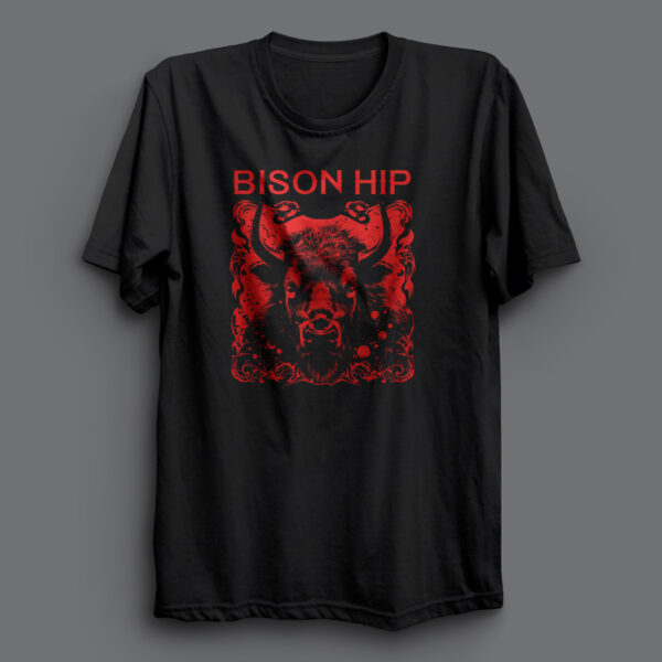 Bison Hip Everything Red T-shirt (Unisex)