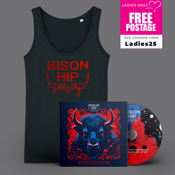 Bison Hip Red Logo Vest + Everything Album Bundle